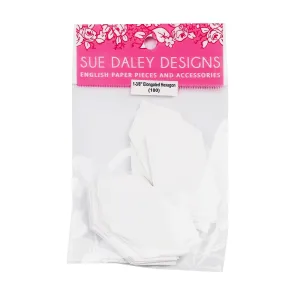 1- 3/8 inch Elongated Hexagon Papers - Sue Daley