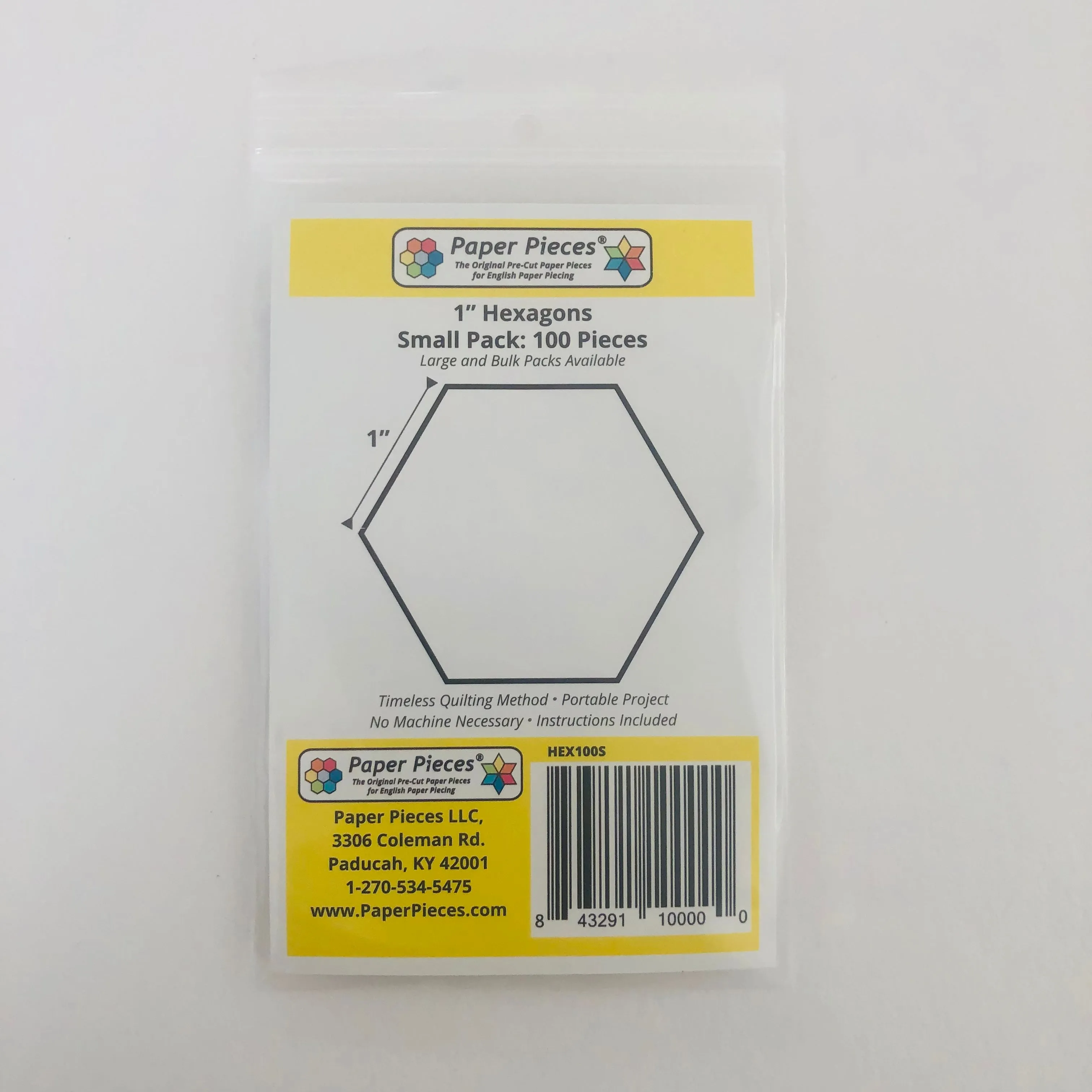 1" Hexagons - Small Pack - Paper Pieces