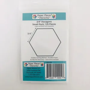 3/4 inch Hexagon English Paper Piecing Papers - Paper Pieces