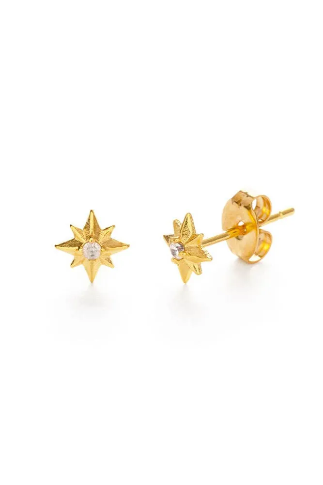 Amano Tiny Venus Star Stud Earrings