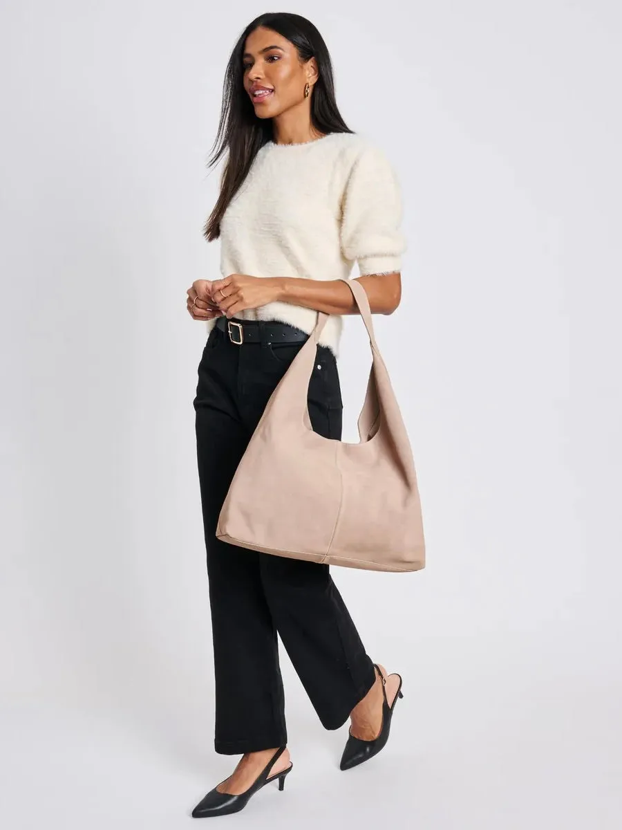 Amber Suede Hobo