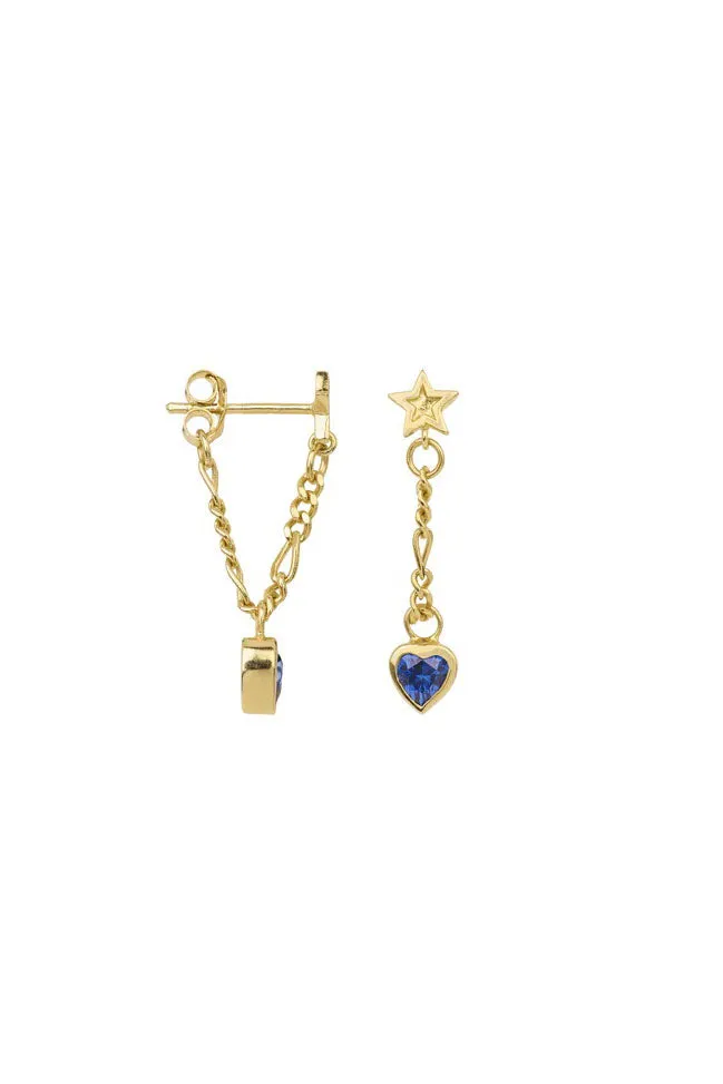 Anna   Nina Single Platonic Love Chain Stud