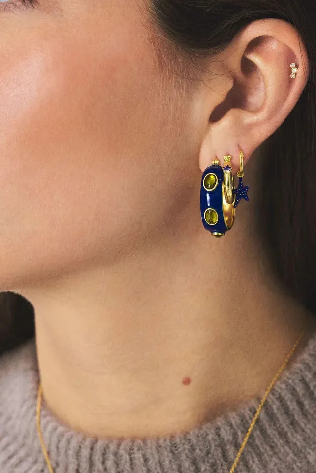 Anna   Nina Single Sally Hoop Earring