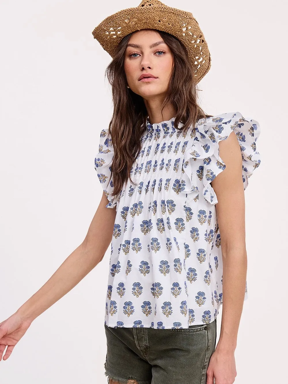 Anne Ruffle Blouse
