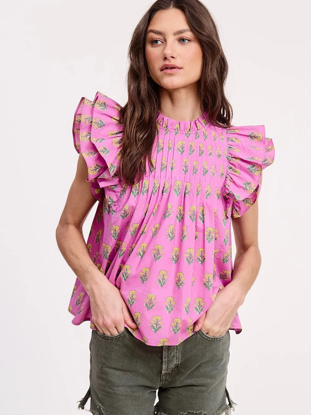 Anne Ruffle Blouse