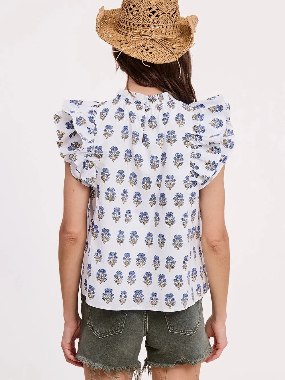 Anne Ruffle Blouse