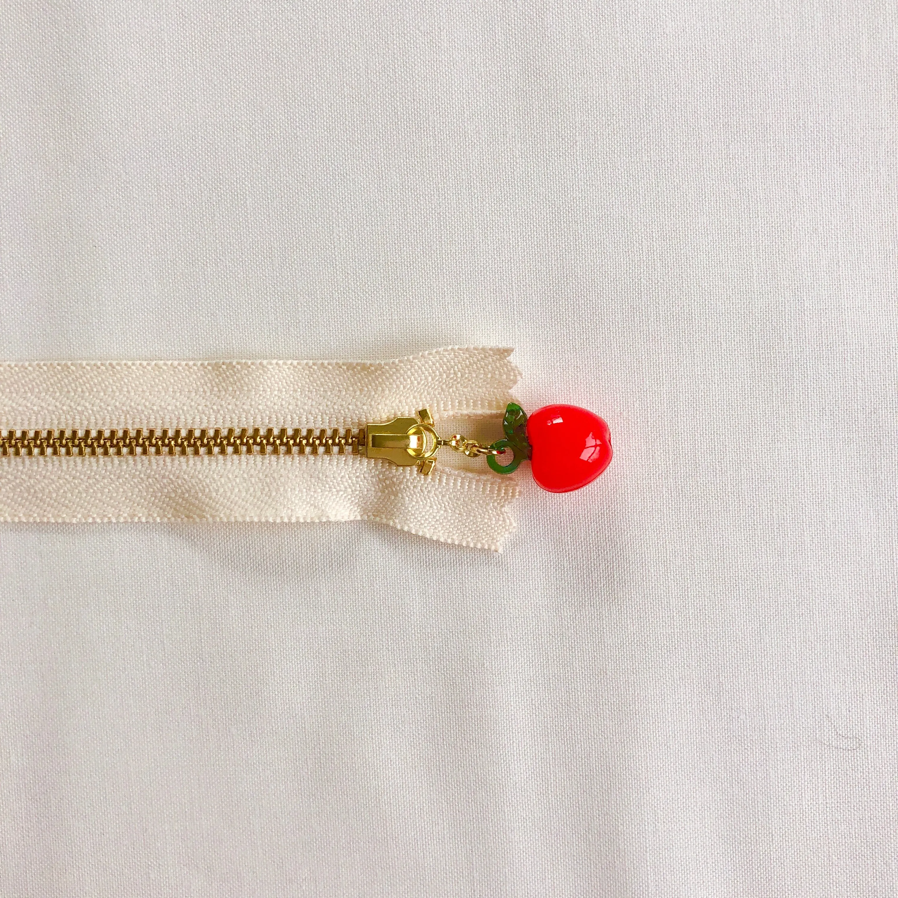 Apple Fruit Zipper - Antique Red