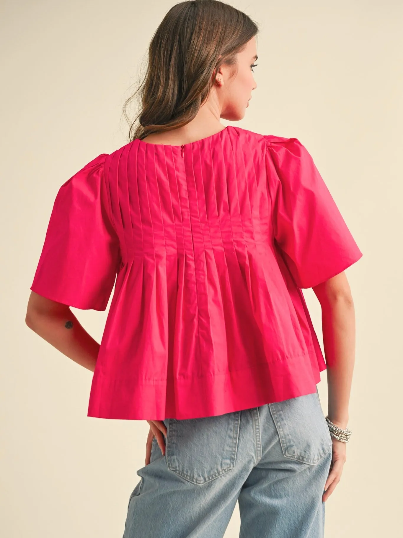 Aria Pleated Swing Top