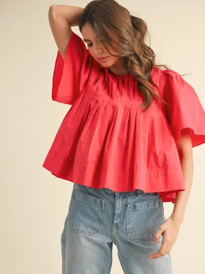 Aria Pleated Swing Top