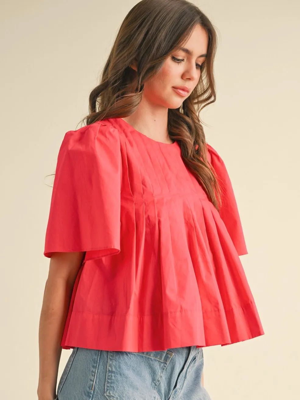 Aria Pleated Swing Top