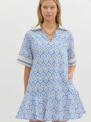 Audrey Damask Dress