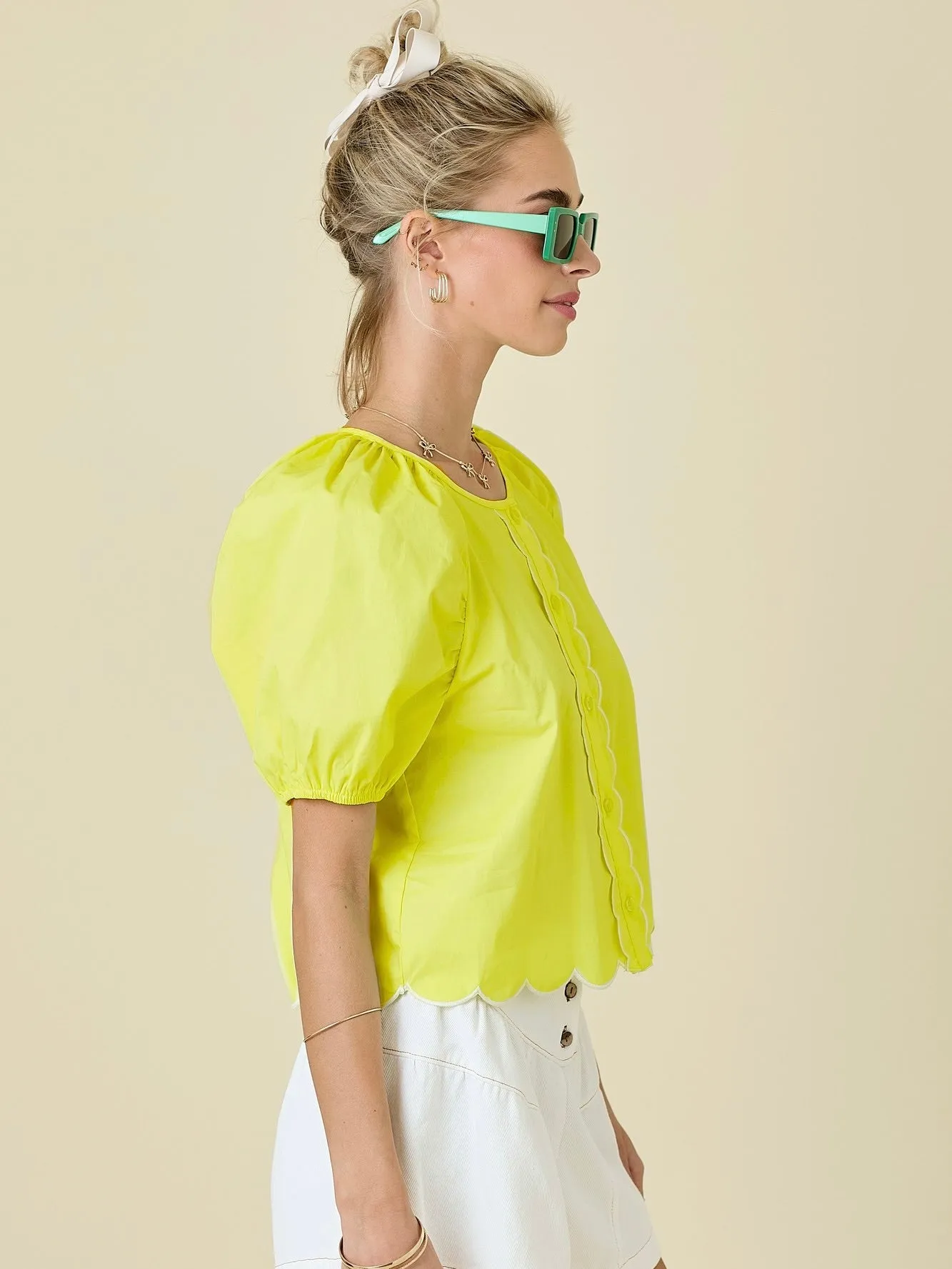 Aurora Poplin Top