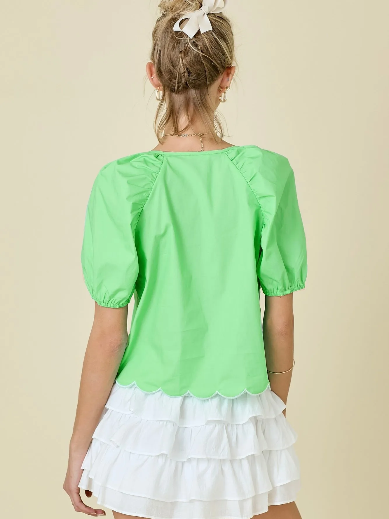 Aurora Poplin Top