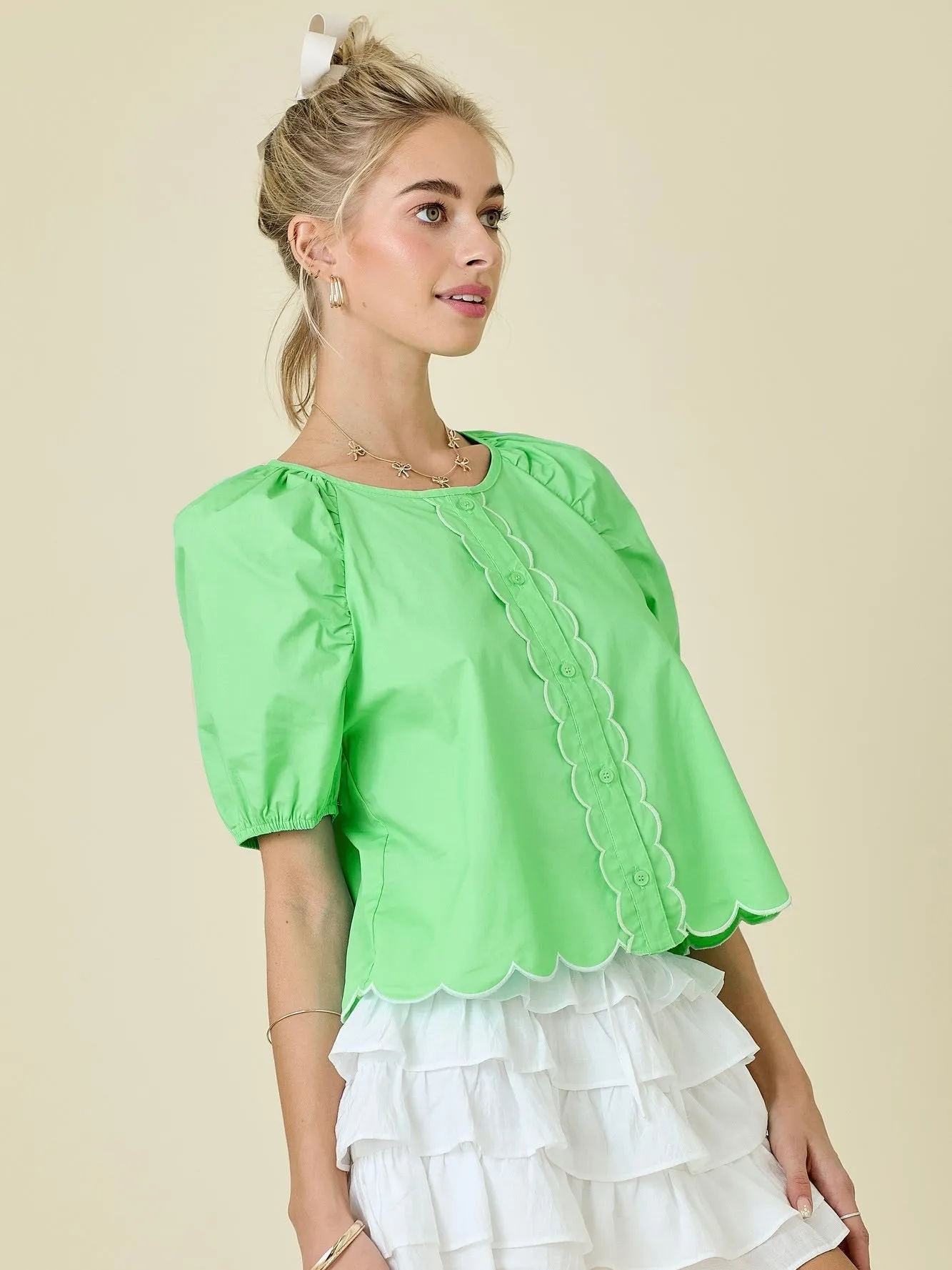 Aurora Poplin Top