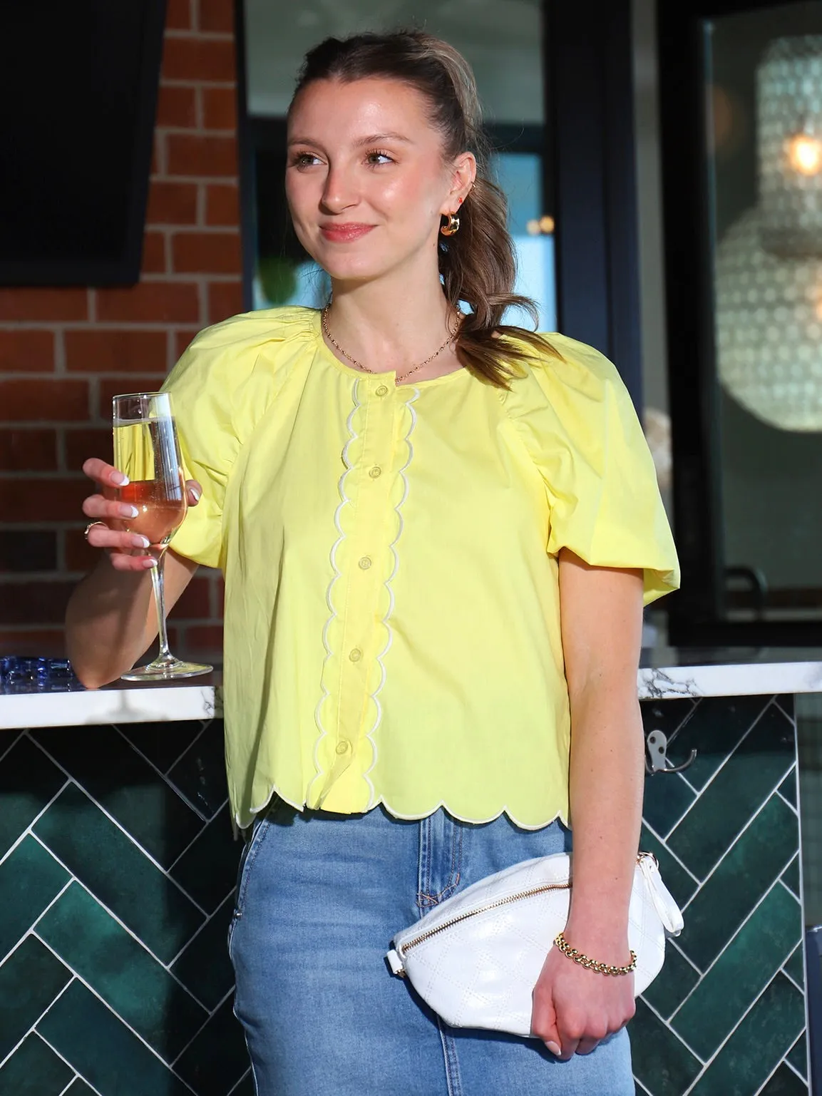 Aurora Poplin Top