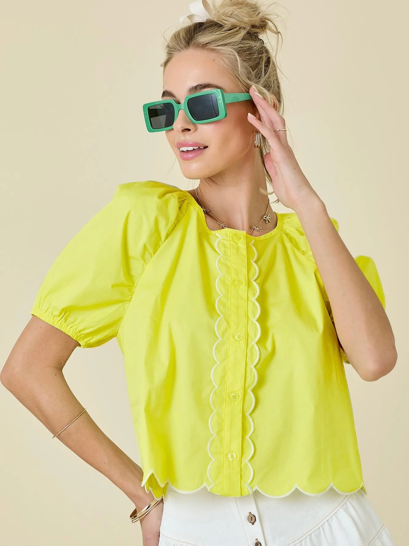 Aurora Poplin Top