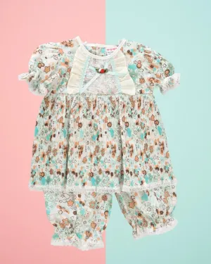 Babies Brown And Blue 2 Piece Set