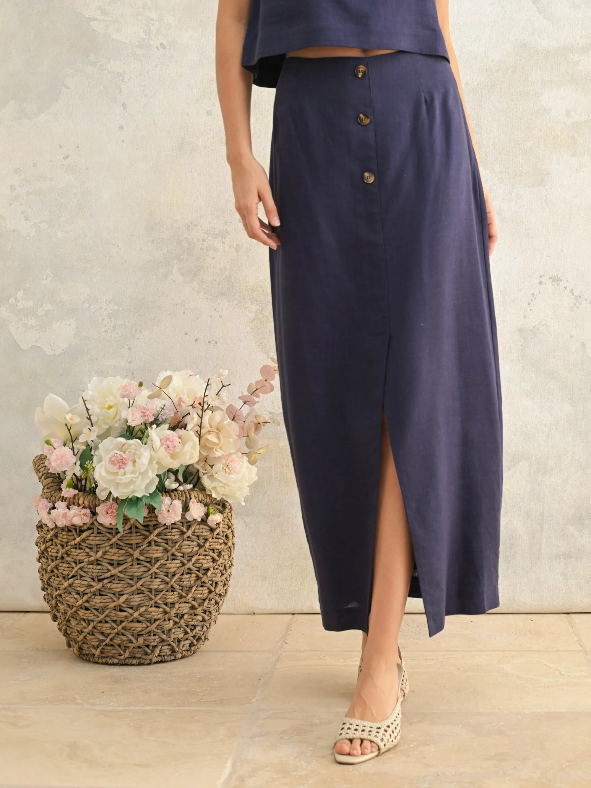 Barbara Button Down Skirt