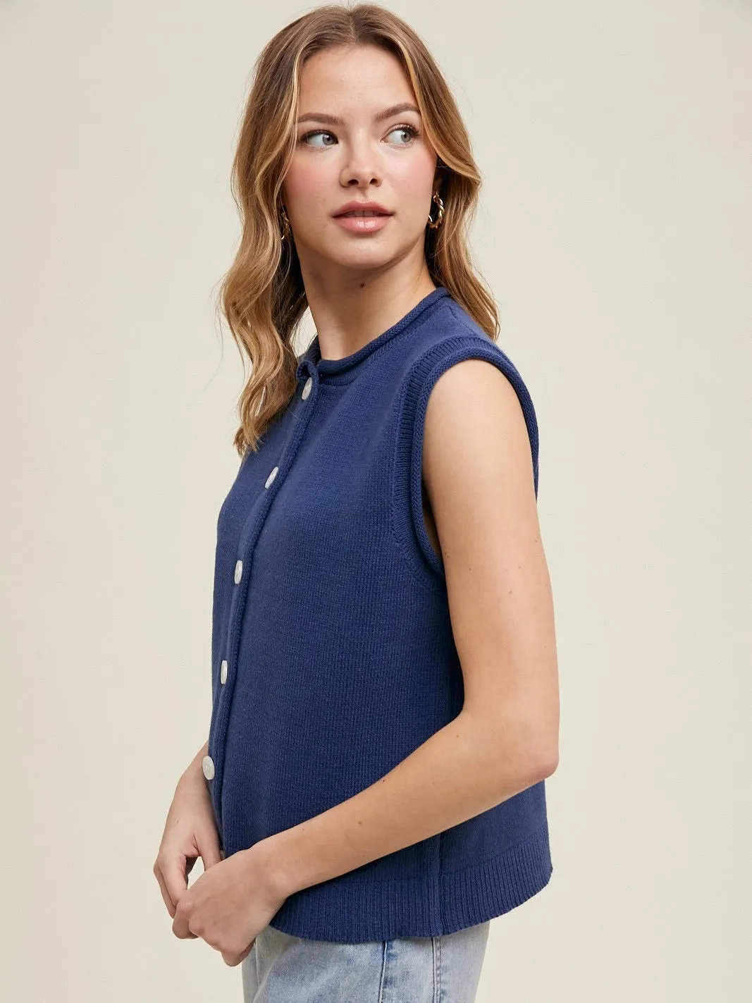Bethany Button Vest