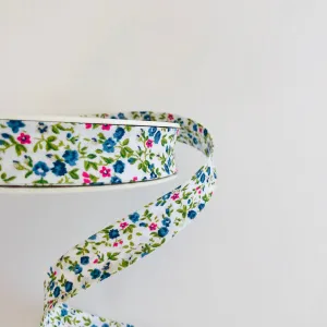 Bias Trim - Liberty Floral - Blue - La Stephanoise