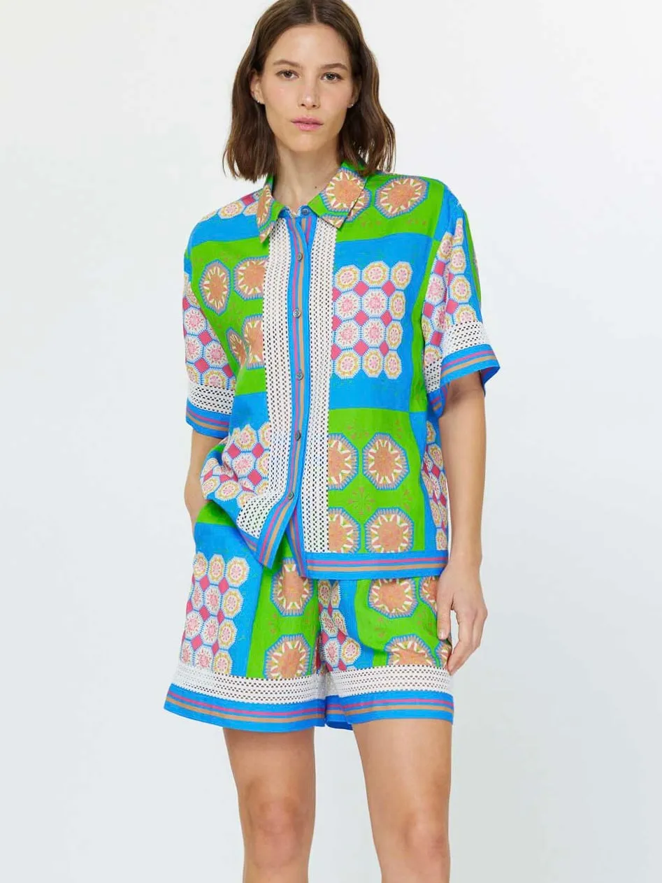 Boho Button Down Top
