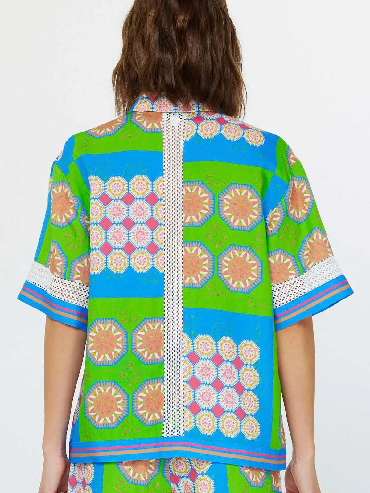 Boho Button Down Top
