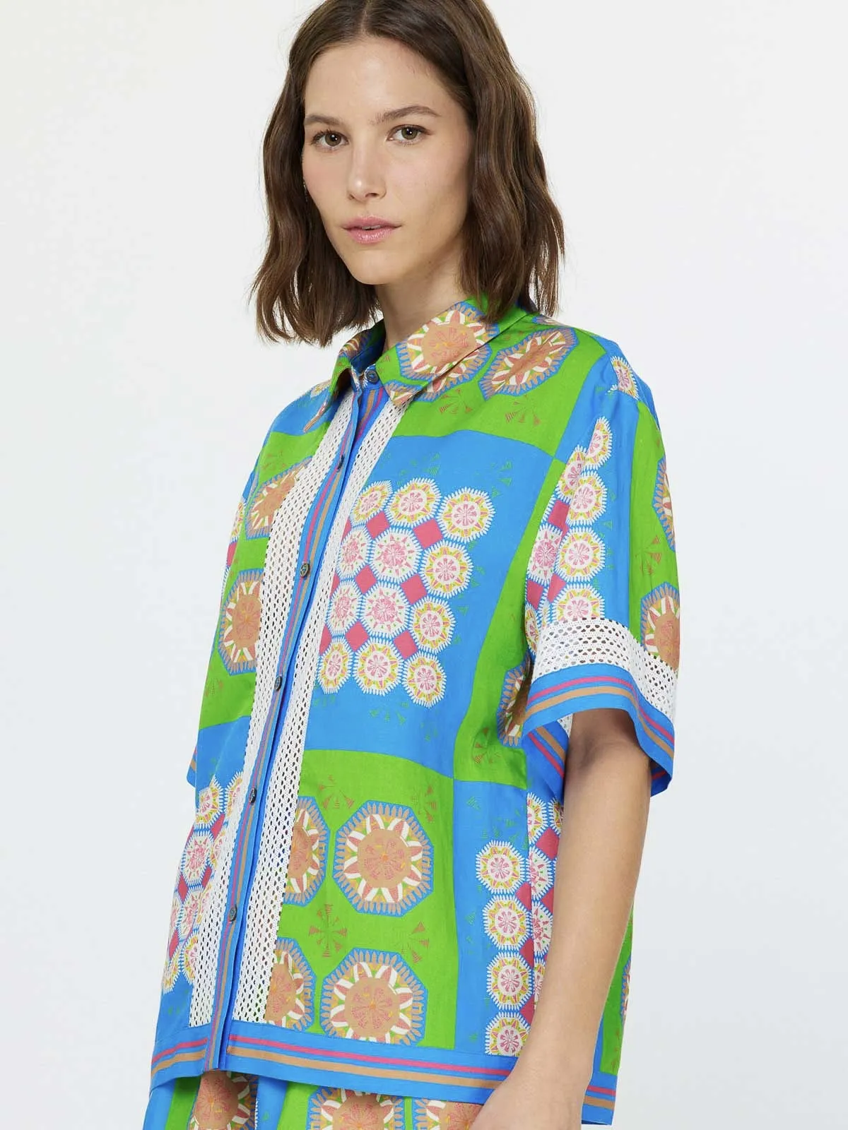 Boho Button Down Top