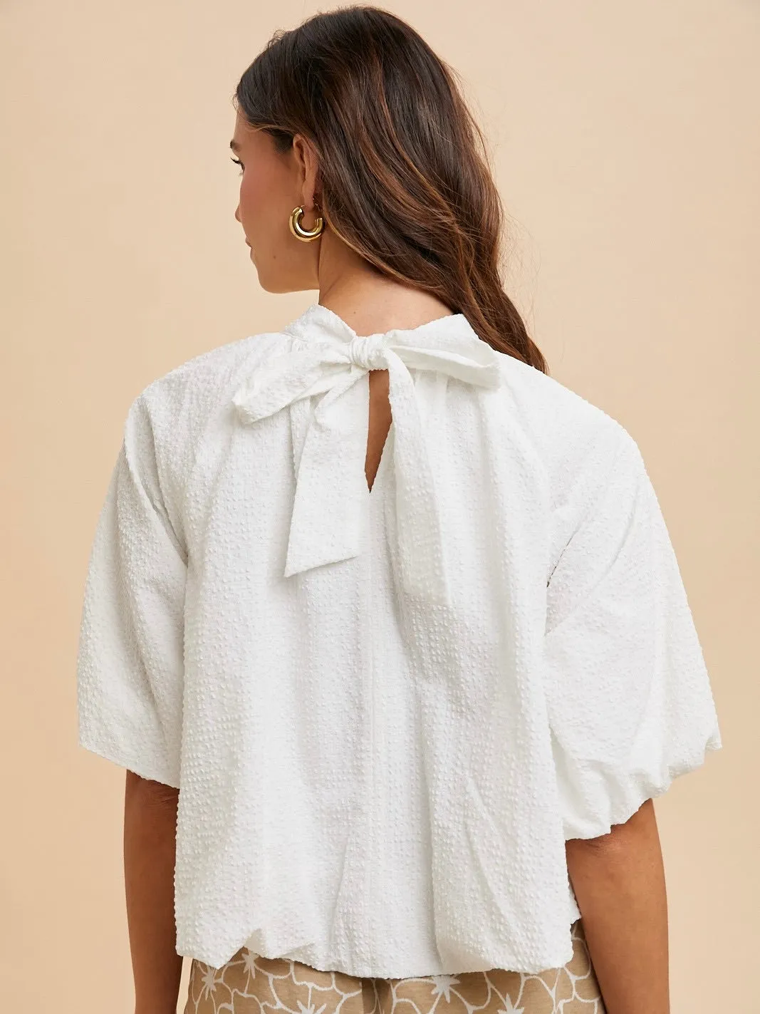 Cara Back Bow Balloon Top