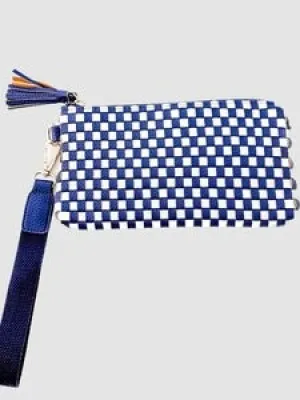 Checkered Emma Clutch