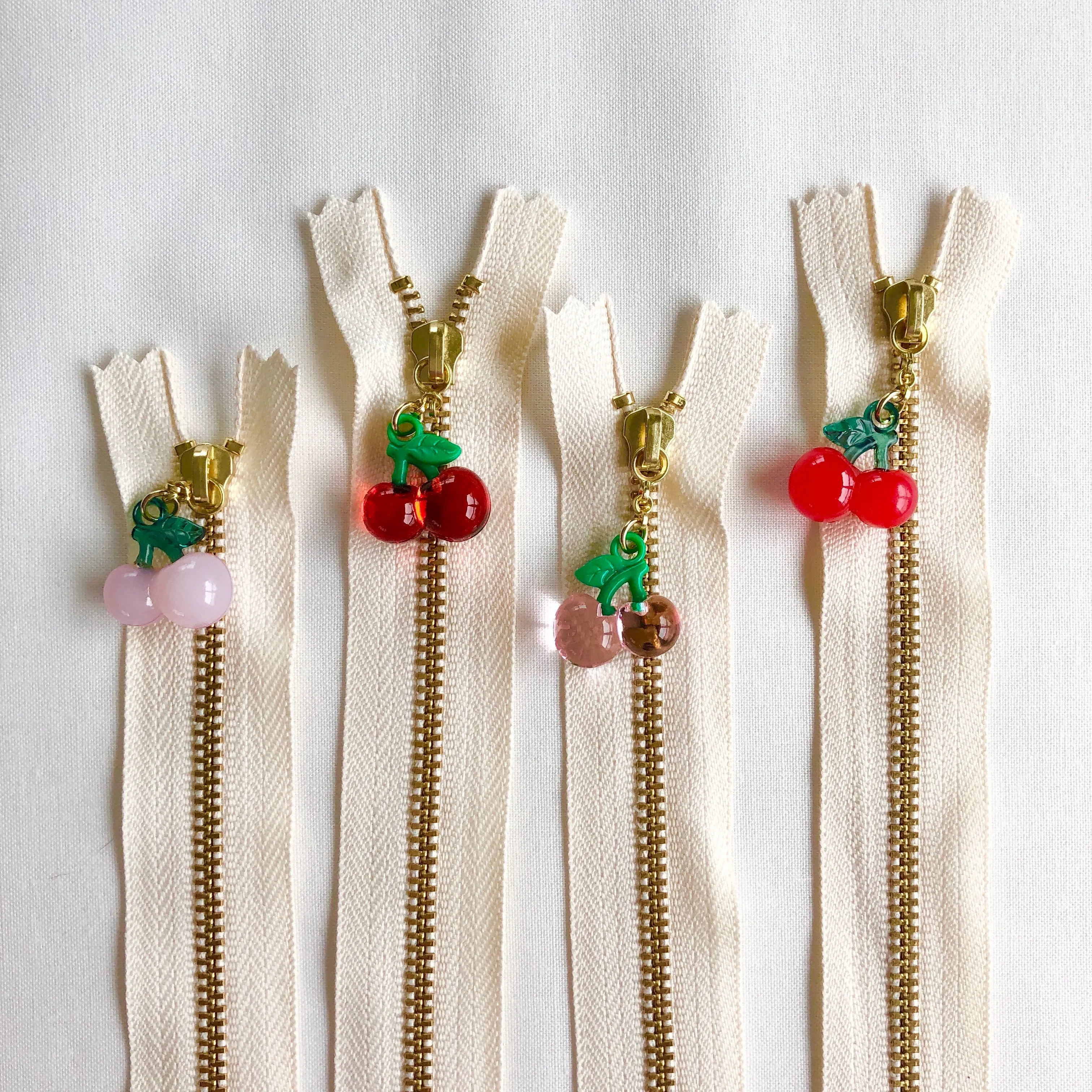 Cherry Fruit Zipper - Clear Red