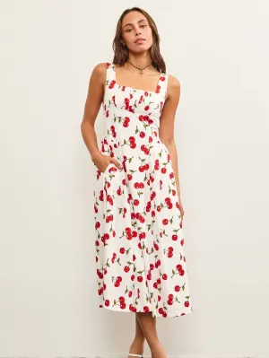 Cherry Midi Dress