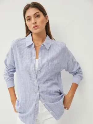 Coastal Stripe Button Down Shirt