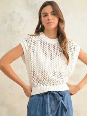Crochet Knit Top