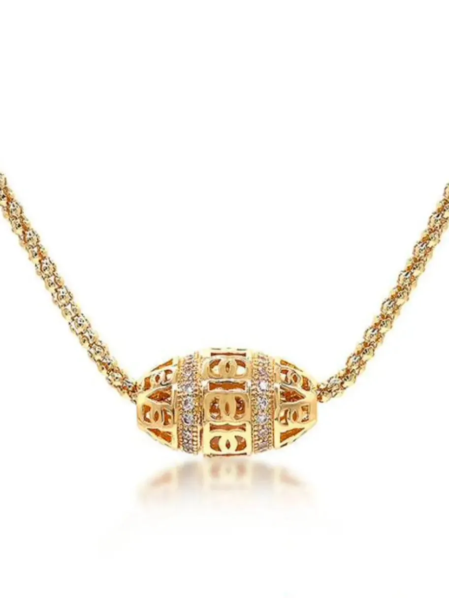 CZ Oval Pendant