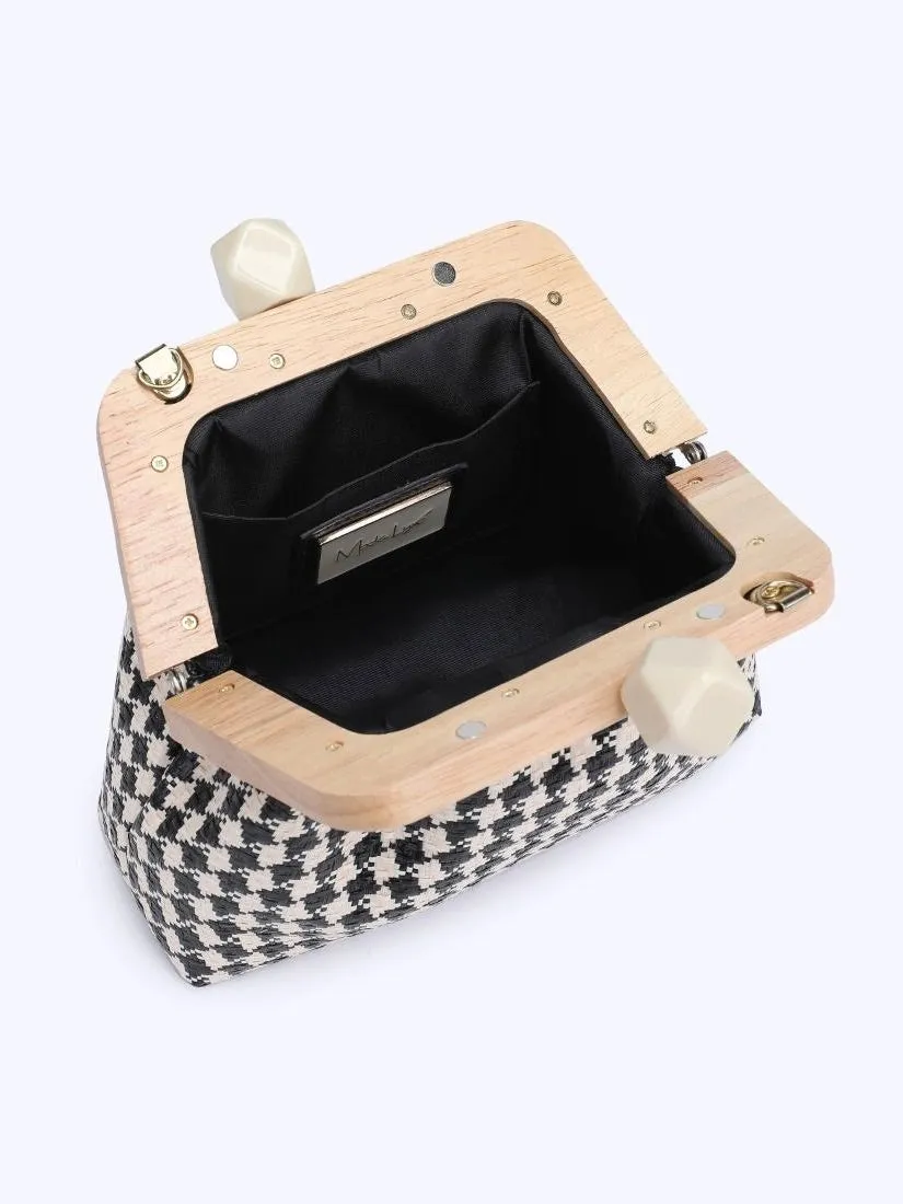 Daphne Wood Frame Clutch