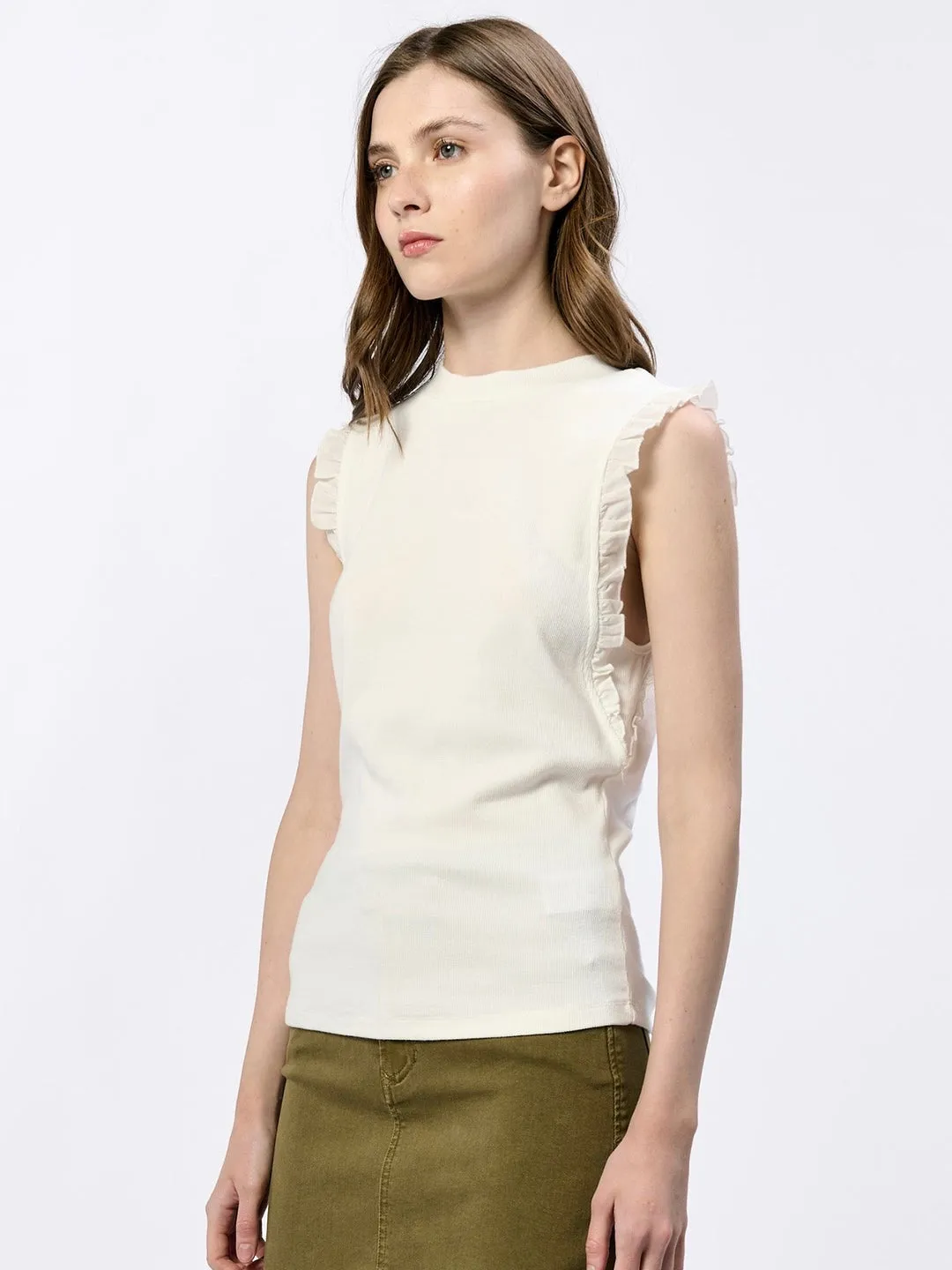 {Dear John Denim} Bridget Sweater Ruffle Top