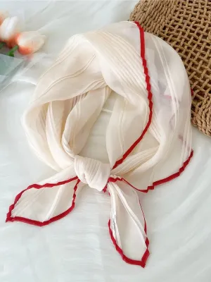 Edged Pleated Scarf