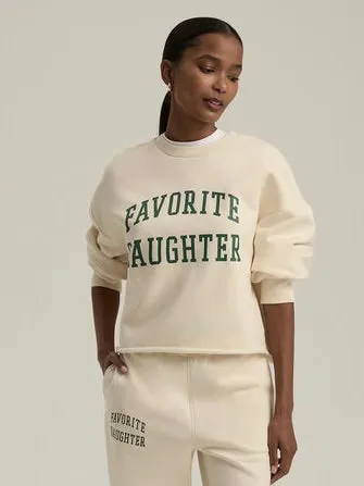 {Favorite Daughter} Cropped Collegiate Sweatshirt