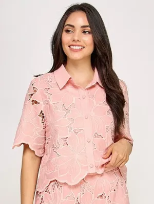Fiona Floral Lace Top