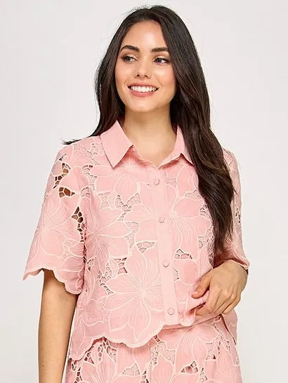Fiona Floral Lace Top