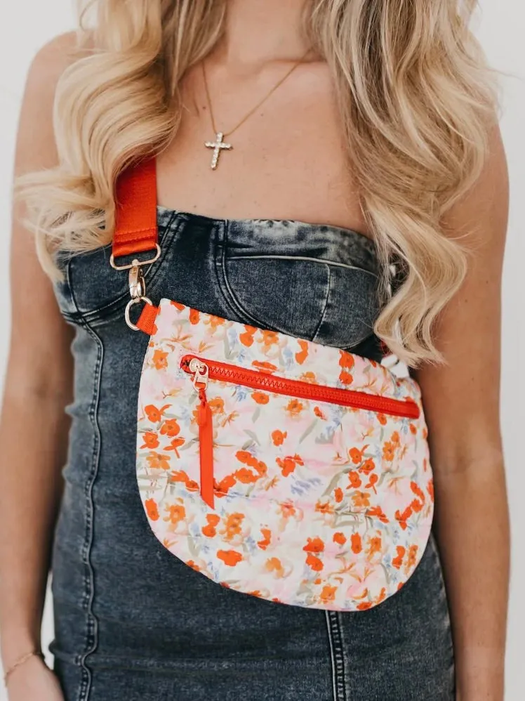 Floral Jolie Puffer Bag