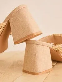 Folly Bow Raffia Heel