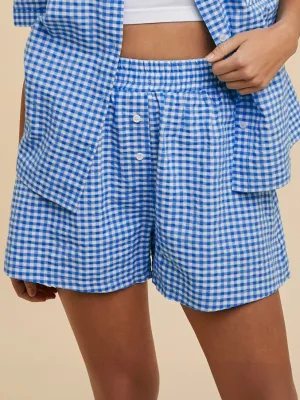 Gingham Check Woven Boxer Shorts