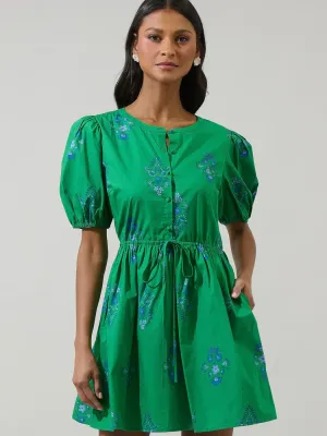 Halina Floral Alba Short Dress