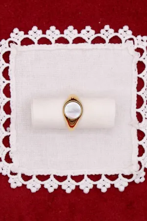 Iris & I Lyra Mother of Pearl Ring