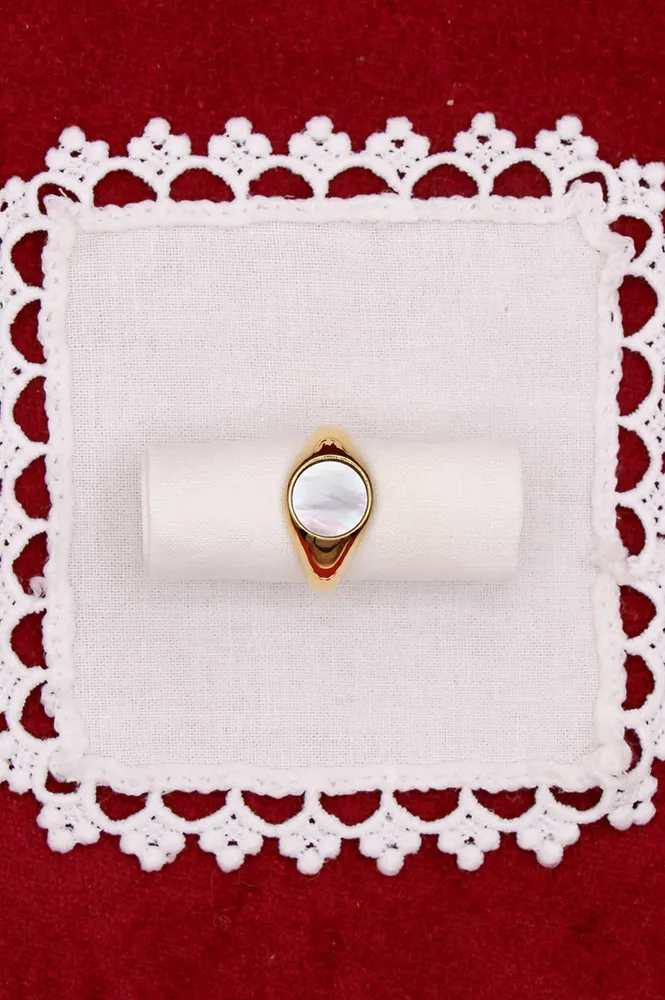 Iris & I Lyra Mother of Pearl Ring
