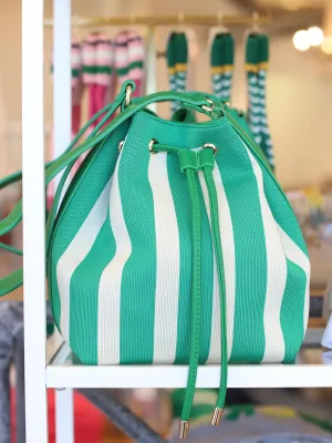 Isla Stripe Bucket Bag