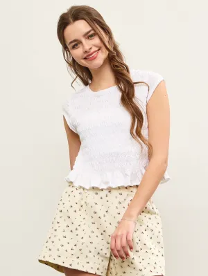 Josie Ruffle Hem Top