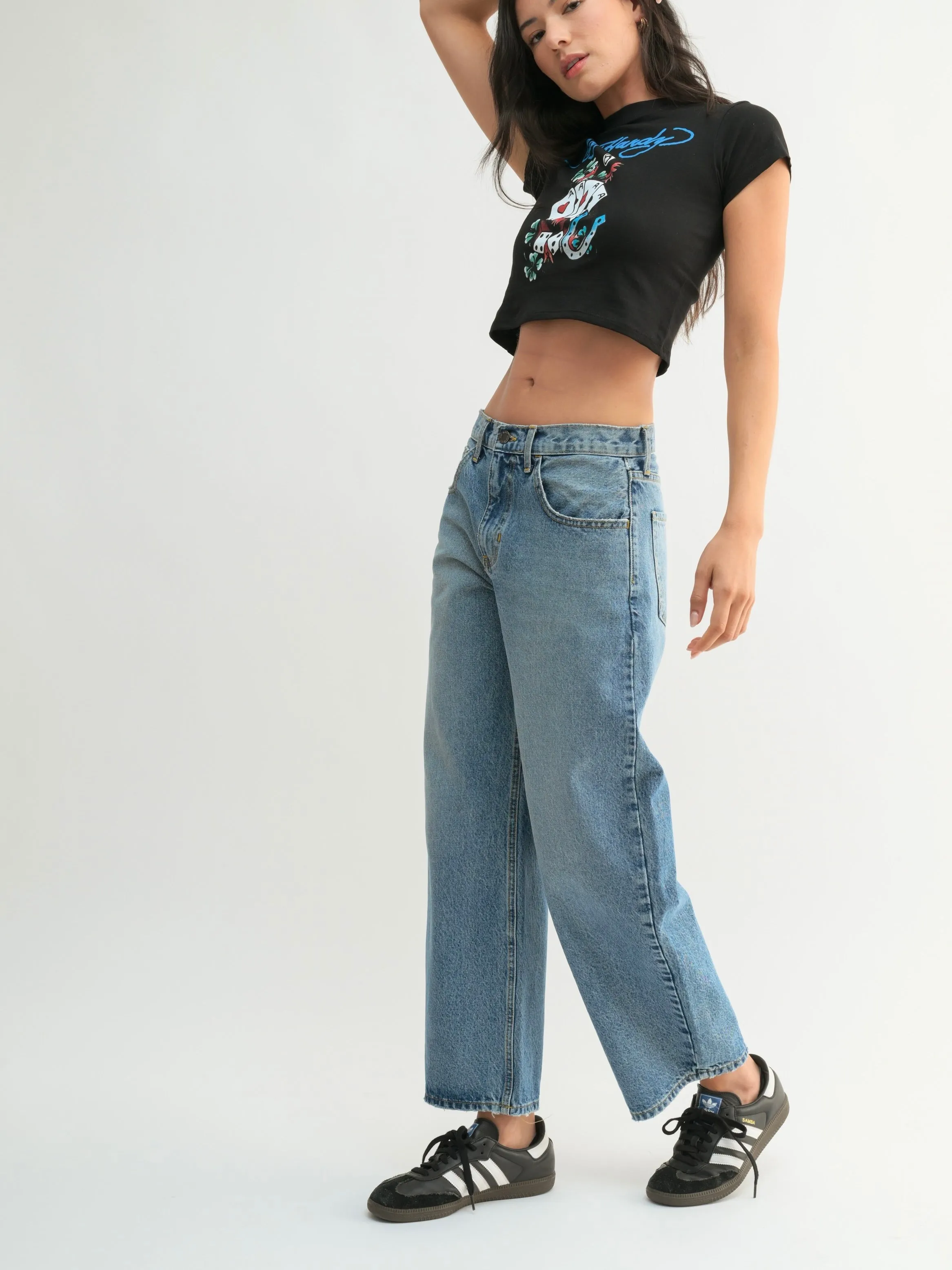 Just Black Denim : Barrel Jean