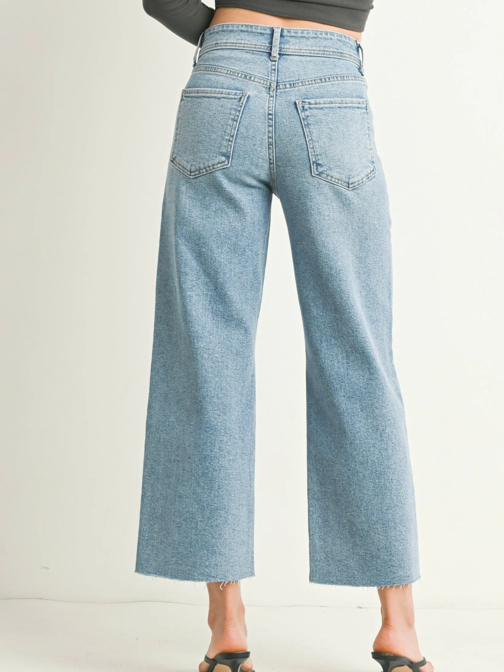 Just Black Denim : High Rise Utility Wide Leg